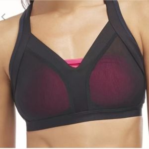 Fabletics Joliet Black & Pink Sports Bra 32A 30A